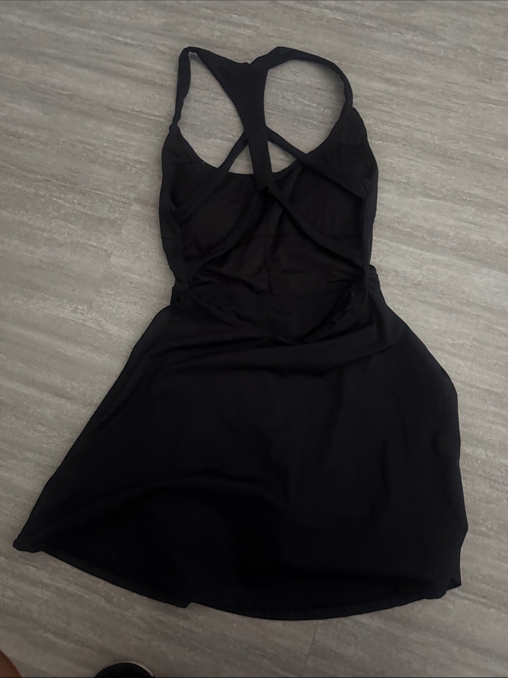 Black Cross-Back Women's Dress